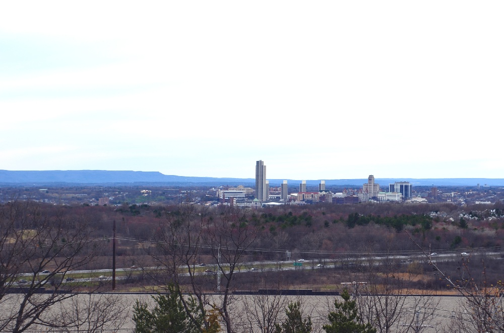 Albany Skyline From Thompson Hill Road in East Greenbush